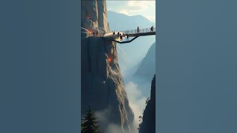 a bridge with many visitors collapsed #shorts #disaster #bridge #collapse #ai #madebyme #madebyai