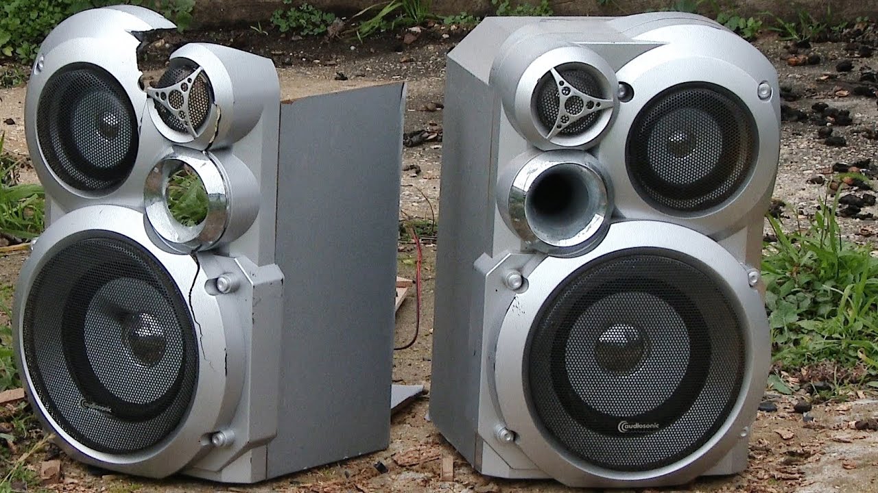 Blow Out and Smash Ugly Audiosonic Speakers