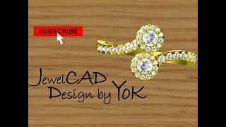 Ex.140  Twist diamond ring by jewelcad แหวนเพชรไขว้
