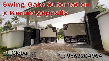 Automatic Swing Gate Automation @ Karunagappally, Kollam | Remote Controlled Gate | 📞9562204964