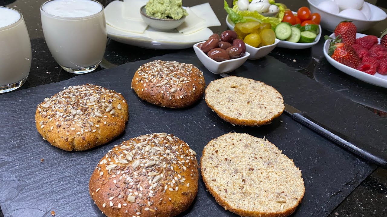 خبز صحي سريع للفطور بدون غلوتين لجميع أنواع الدايت ومرضى السكري والكيتو روووعة👌👌👌