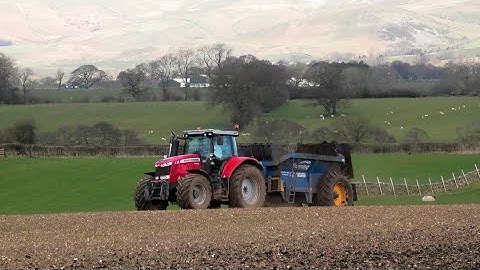 Muck Loading and Spreading on the Stubble.