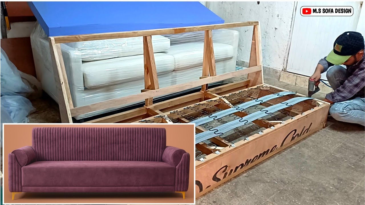 “How to Make Premium Velvet Sofa | Sofa Making Step by Step”