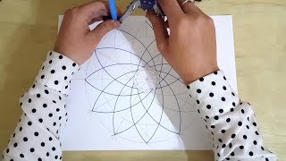 How to draw an Islamic geometric pattern #17 | زخارف اسلامية هندسية