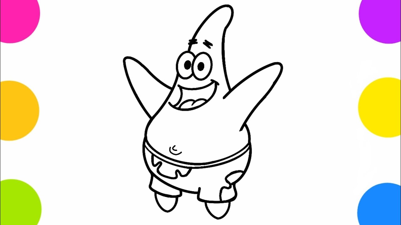 Cómo dibujar a Patricio Estrella de Bob Esponja paso a paso | Dibujos para  Dibujar - thptnganamst.edu.vn