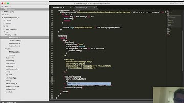 Code Share React & React Native Video 2.3 React Native app: Create data to backend