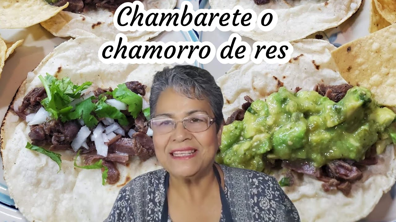 Receta Chamorro o chambarete tipo cabeza de res y salsa molcajeteada ...