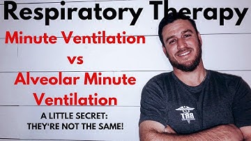 Respiratory Therapy - Minute Ventilation vs Alveolar Minute Ventilation