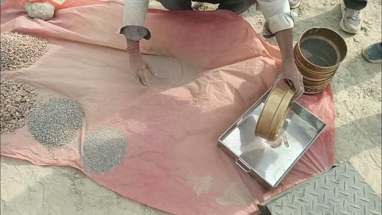 Blanketing material sieve analysis sieve analysisDust sieve analysis