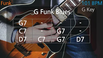 G Funk Blues Backing Track (101 Bpm)