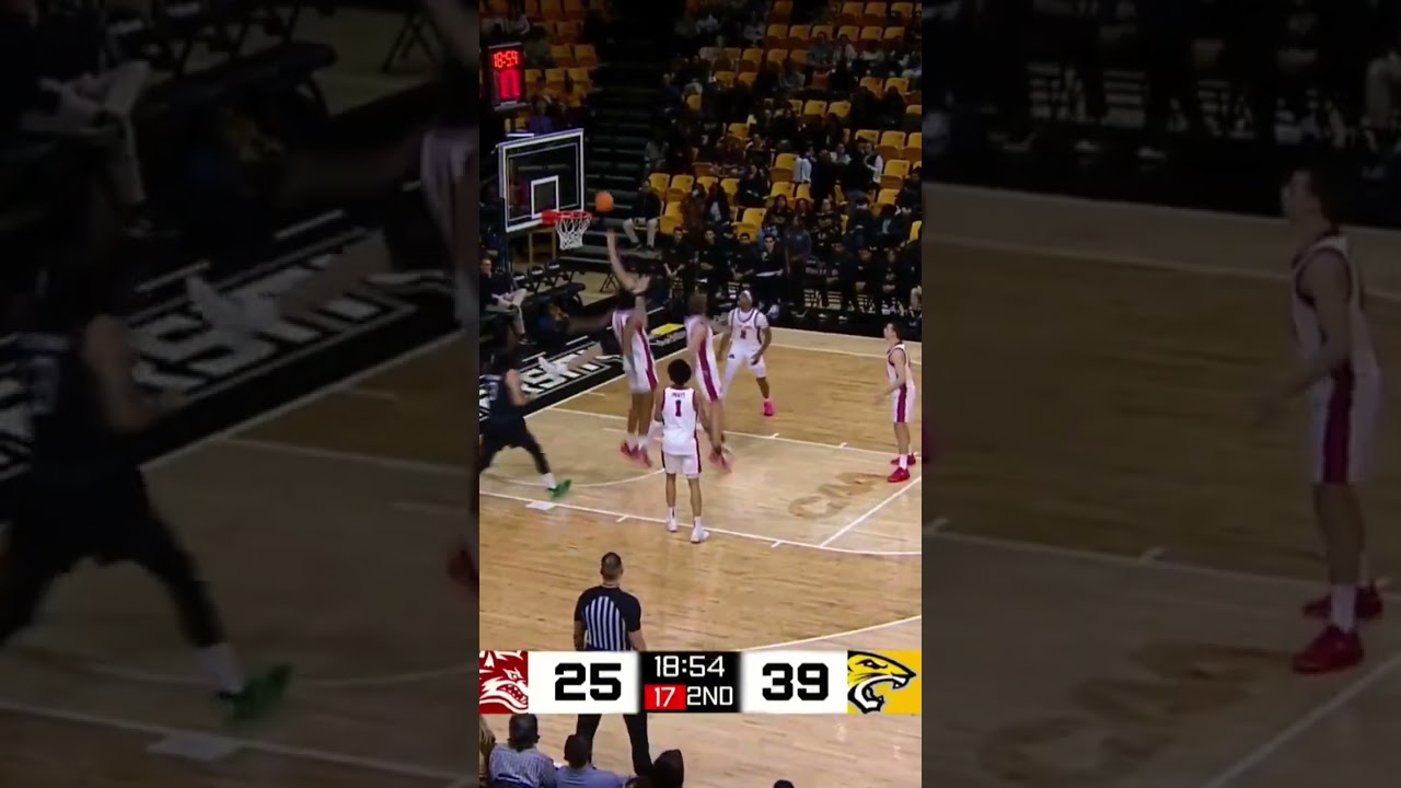 Tyler Tejada with the and-1 for the Towson Tigers 