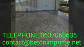 Beton imprime Agen,Rennes,Paris,Le Mans,Tours,Nanc