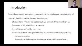 MICRA Webinar: Inequalities in ageing: health disadvantages amongst ethnic minority groups