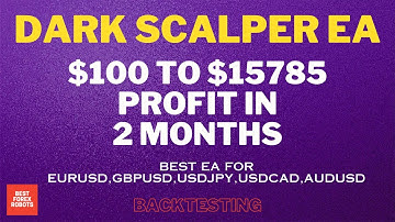 Dark Scalper EA Forex MT4 Robot $100 To $15785 Profit In 2 Months | Best forex robots