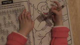 coloring curious george