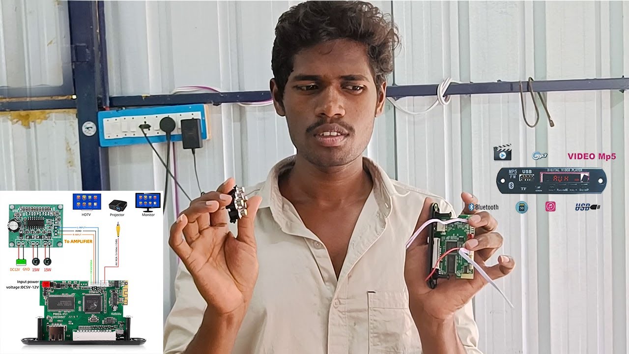 MP5 Remote Kit Assembly in Small Box Using MP5 Bluetooth Board | M42 TECH