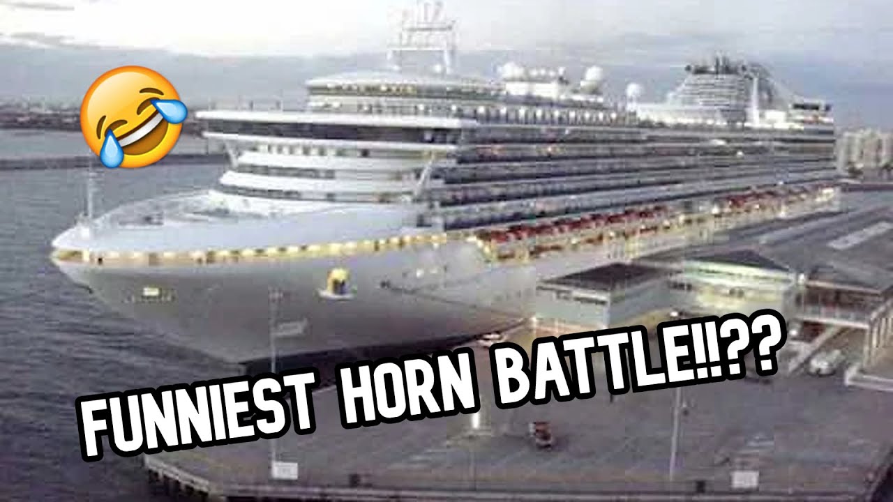 The FUNNIEST and CRAZIEST Cruise Ship HORN BATTLE!!?? 😂😂