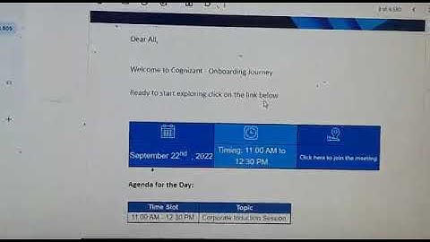 COGNIZANT DAY 1 ONBOARDING PART 2
