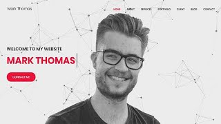 Mark Thomas -  Personal Portfolio HTML Landing Page Template