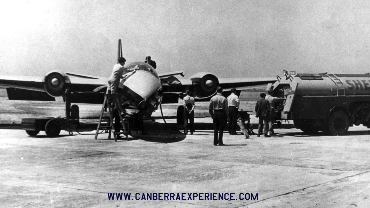 Audio extract: Eyewitness account of a Canberra B.1 prototype crash in 1951.