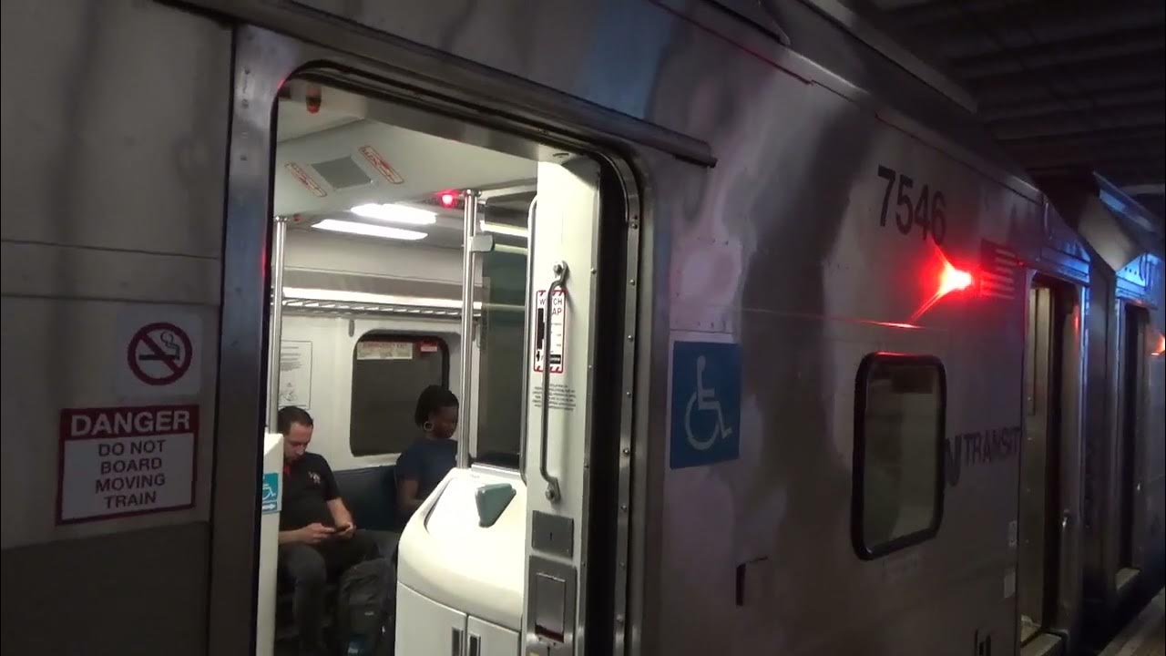 NJ Transit Westbound North Jersey Coast Line Train at Secaucus Junction