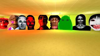 obunga family selena delgado family auughh & unlimited nextbots in backrooms snpc #snpc