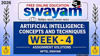 Artificial Intelligence: Concepts and Techniques Week 4 Assignment Solutions 2026 | NPTEL SWAYAM