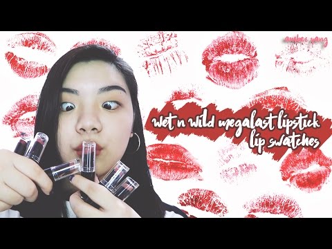 Wet n Wild Mega Last Lipsticks Review+Lip Swatches || Amber Yang