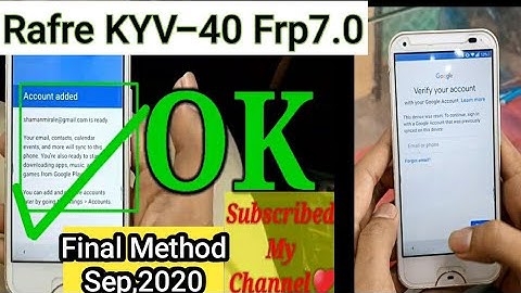 Rafre KYV40 Frp 7.0 Baypass Final Method 2020.
