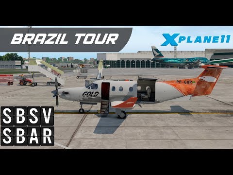 Simulação de Voo IFR de Aracaju a Santa Maria com Pilatus PC-12 no X-Plane 11