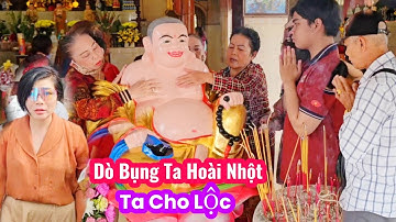 Rất Đông Người Dò Bụng Phật Di Lặc Xin Lộc Tại Chùa Hưng Long Cổ Tự Mẹ Mẫu Tiền Giang