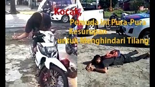 Kocak, Pemuda ini Pura-Pura Kesurupan untuk Menghindari Tilang