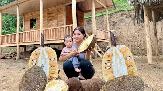 Complete your own Bamboo House for Poultry - Harvest Spinach - Corn - Jackfruit - Pumpkin tops