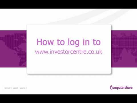Investor Centre (UK) - How to login after activating your account