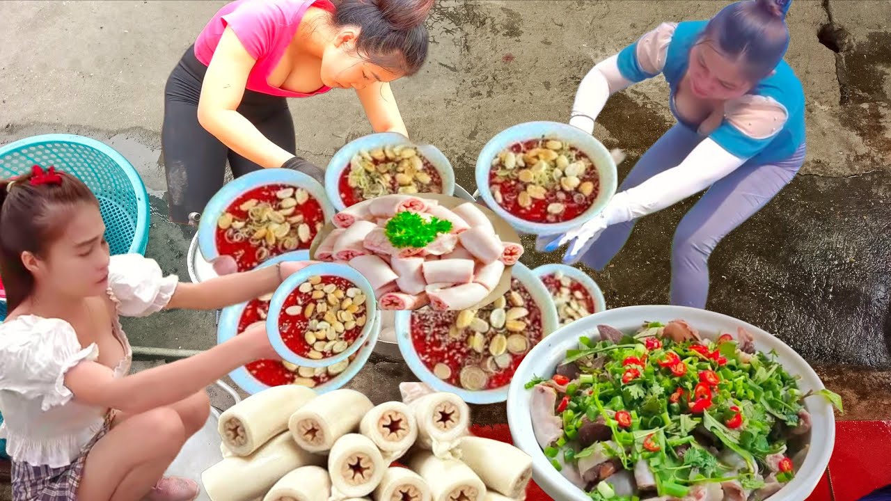 SÁNG SỚM ĐI THƯỞNG THỨC QUÁN LÒNG ĂN NGON NHẤT NHÌ KHU CHỢ MÓNG BẮC NINH NGÀY BÁN TRÊN 100 CÂN RẤT