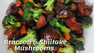 Stir Fry Dried Shiitake Mushrooms & Broccoli | Jamur Shiitake Tumis dgn Brokoli