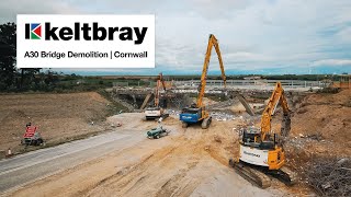 164-foot Bridge Demolished on the A30 | Keltbray