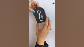 How to Make a BISEOKCHIGI (Flying Stone) from Cardboard #squidgame #diy #craft #shorts