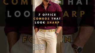 7 Office Combos to look sharp #stylingtips #colorcombos #mensfashion #ootdguide #aesthetic #formals