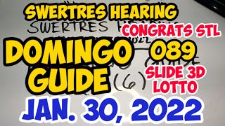 Swertres Hearing Today January 30 2022 Domingo Guide