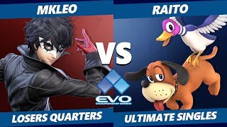 EVO 2019 SSBU - FOX | MkLeo (Joker) Vs. Raito (Duck Hunt) Smash Ultimate Tournament Losers Quarters