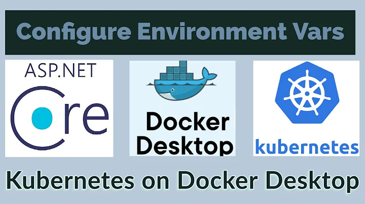 Configure Environment variables of containerized ASP.Net Core WebAPI in Kubernetes on Docker Desktop
