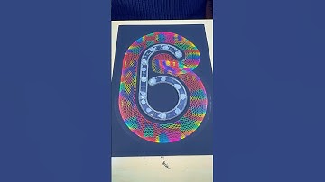 Colorful Glow in the Shape of 6 #spirographshr #satisfying #spirograph #asmr #art #usa #relaxing