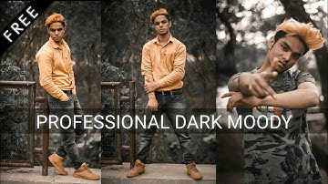 Professional Dark Moody Effect | Lightroom Cc Mobile Tutorial | Lightroom Mobile Dng Preset