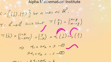 CSIR NET 2018 Dec Matrix of a Linear transformation tamilil