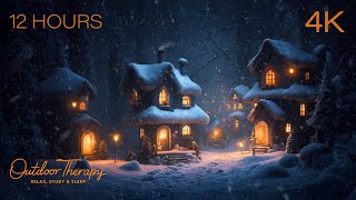 Whimsical Fairy Village Blizzard | Howling Wind & Blowing Snow Ambience | 12 HOURS | RELAX | SLEEP by Outdoor Therapy 3,769 views 12 days ago 12 hours