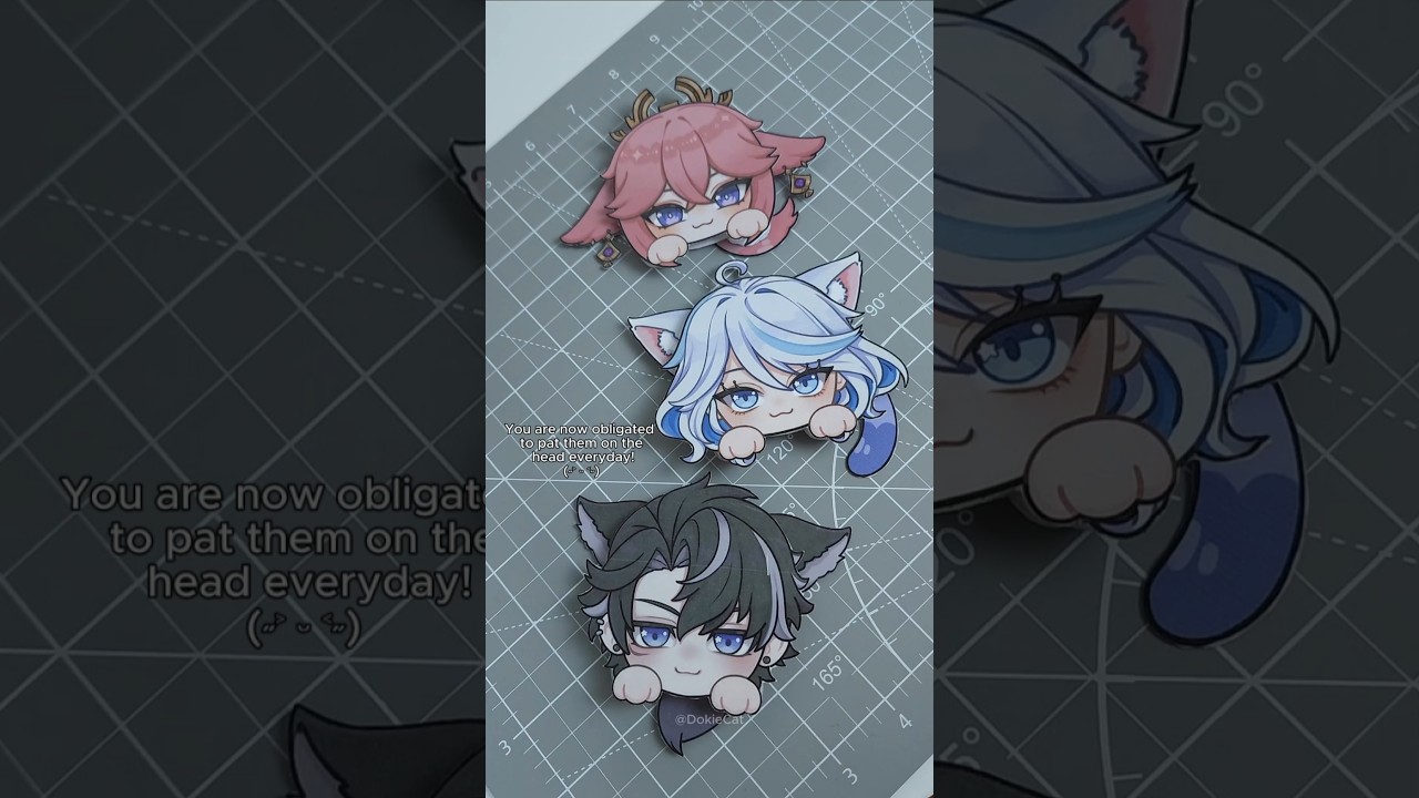 Genshin paperdolls +moving ears & tails Tutorial ✨ 