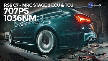 AUDI RS6 C7 - STAGE 2 MRC ECU AND TCU REMAPPING - DYNO TUNING = 707PS 1036NM