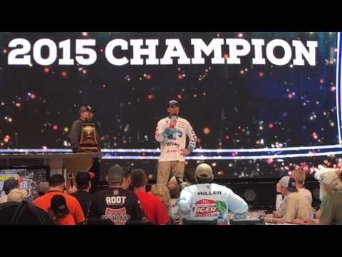 Casey Ashley's Winning Speech chat the 2015 Bassmaster Classic