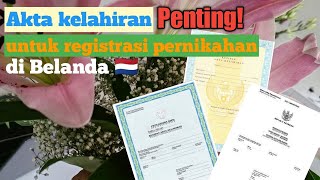 Penting! Akta kelahiran sebagai syarat registrasi pernikahan sipil di Belanda